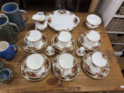 LOT OF ROYAL ALBERT COUNTRY ROSE
