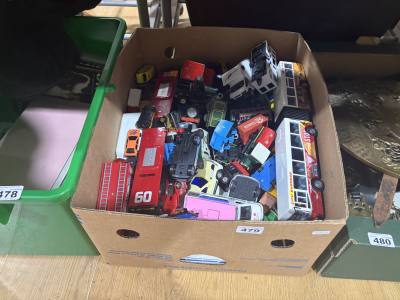 BOX OF MODEL CARS ETC