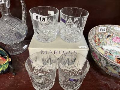4 X WATERFORD MARQUIS GLASSES