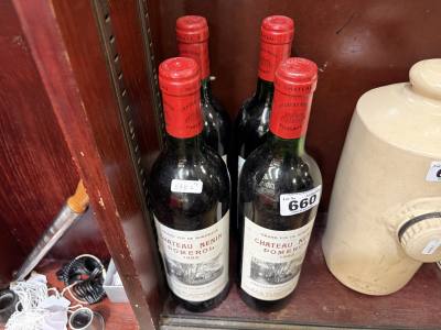4 X BOTTLES OF CHATEAU NENIN POMEROL 1982