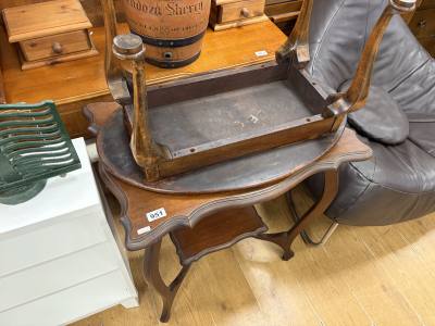 2 X MAHOGANY TABLES
