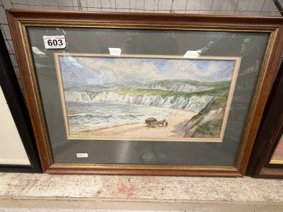 JOHN CORREY WATERCOLOUR "PORTRUSH"