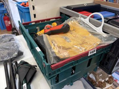 BOX OF DRILLS ETC