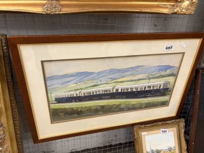 LESLIE CARS WATERCOLOUR