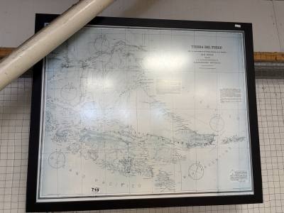 FRAMED ARGENTINA MAP