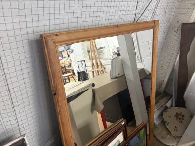 PINE OVERMANTLE MIRROR
