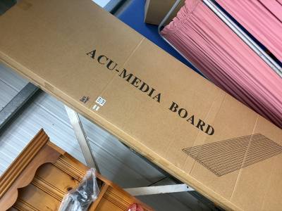 BOX OF DARK WALNUT COMPOSITE WALL PANELS 