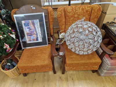 PAIR OF ARM CHAIRS