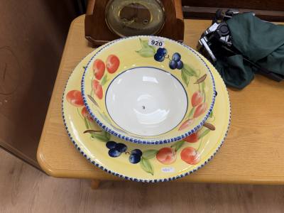 CERAMIC BOWL + PLATE