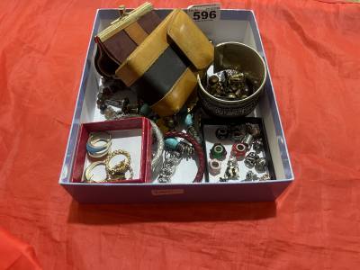 BOX OF DRESS JEWELLERY