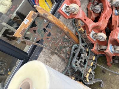 CAST BENCH ENDS + BACK