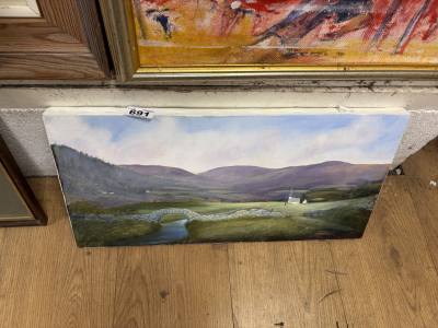 J. MOFFAT OIL ON CANVAS