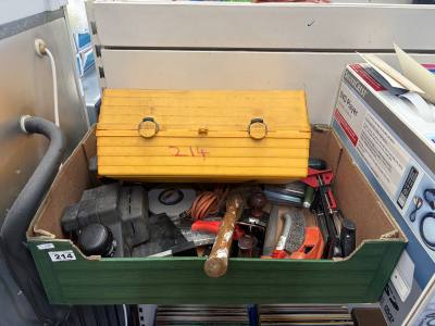 BOX OF TOOLS + TOOL BOX