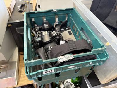 BOX OF CAMERAS
