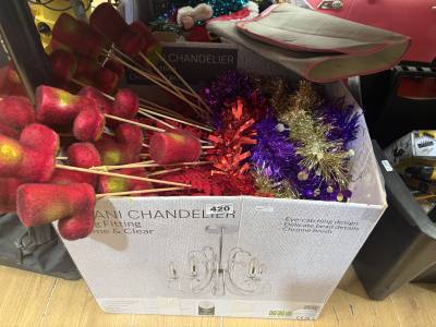 2 X BOXES OF CHRISTMAS DECORATIONS