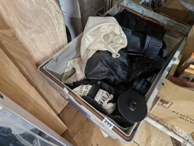 BOX OF HOME GYM EQUIPMENT