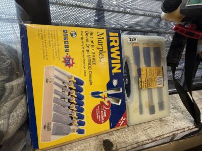 2 X IRWIN CHISEL SETS