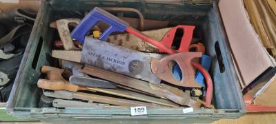 BOX OF SAWS