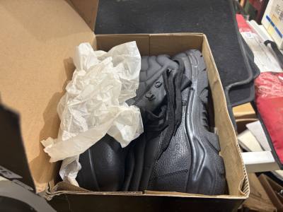 (SIZE 12) STEEL TOE BOOTS