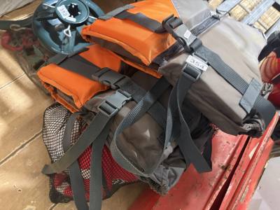 LOT OF LIFE JACKETS