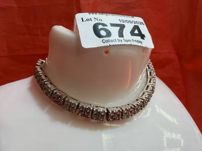 SILVER TENNIS BRACELET