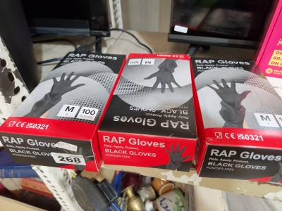 BLACK GLOVES (SIZE M)