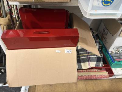 LACQUERED TRAYS + BOX LOT