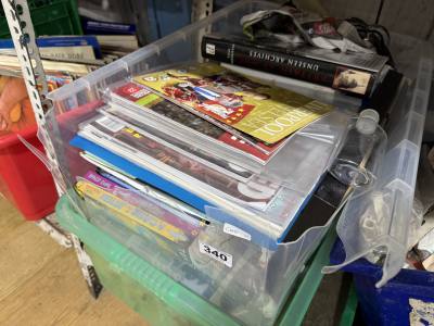 2 X BOXES OF BOOKS ETC