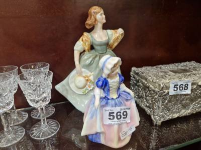 ROYAL DOULTON "DINKY DOO" + "PETIT LADY"