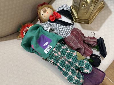 2 X VINTAGE PUPPETS