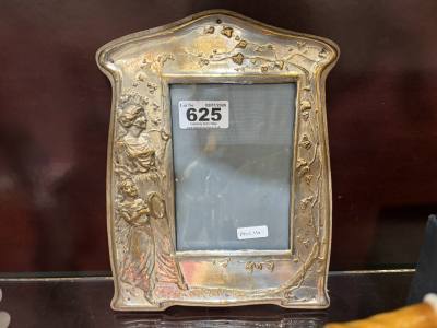 ART NOUVEAU SILVER PLATE FRAME