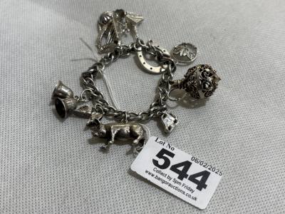IRISH SILVER CHARM BRACELET