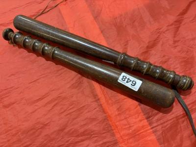 2 X POLICE TRUNCHEONS