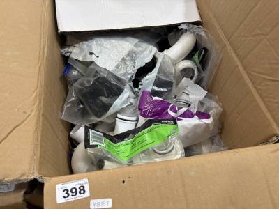BOX OF PLUMBING FITTINGS