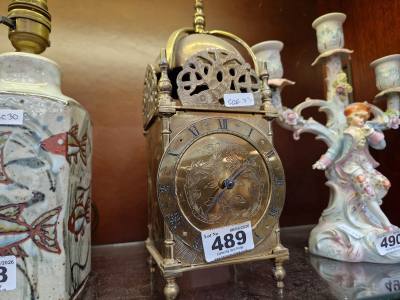 FRENCH STRIKING LANTERN CLOCK