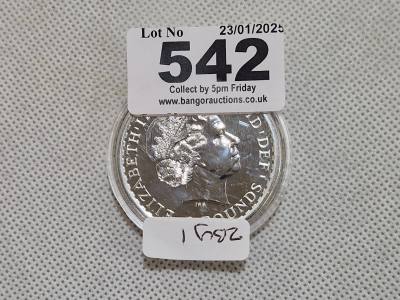 SILVER 1 0z 999 £2 COIN
