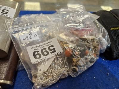 3 BAGS OF DRESS/SILVER JEWELLERY