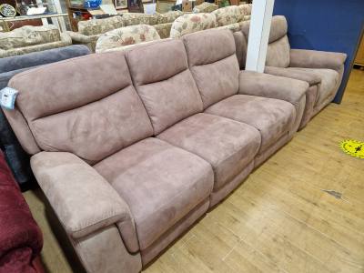 3 + 1 SUEDE RECLINING SUITE