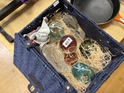BASKET OF PAPER WEIGHTS