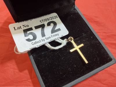 9CT GOLD CROSS PENDANT (1 GRAM)