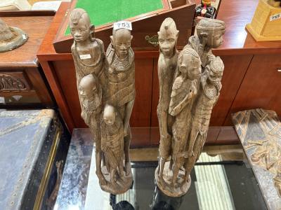 PAIR OF MASAI TRIBAL FIGURES