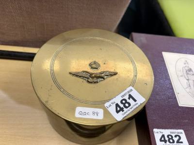 WW2 BRASS RAF BOX