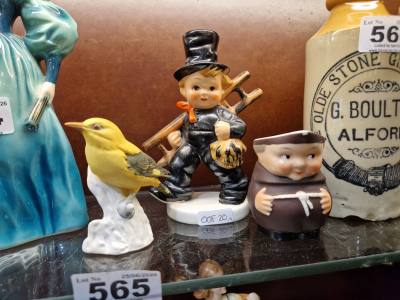 GOEBEL CHIMNEY SWEEP, BIRD + MUG