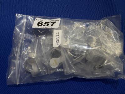 10 X NEW SILVER RINGS