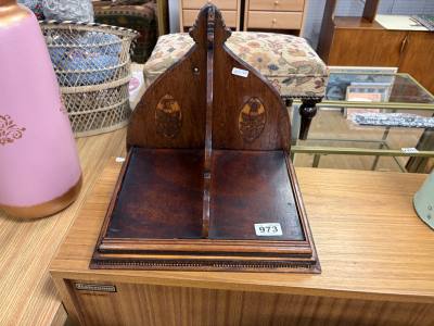 ANTIQUE INLAID WALL SHELF