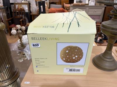 BELLEEK SPHERE CERAMIC LIGHT