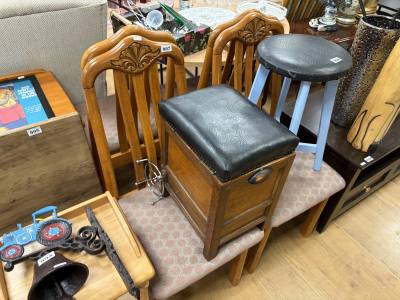 4 X DINING CHAIRS