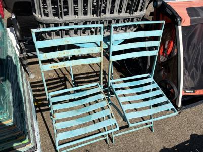 GARDEN TABLE + 2 X CHAIRS