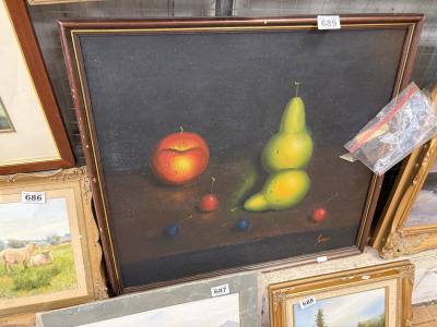 SIGNED STILL LIFE OIL PAINTING