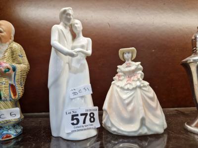 2 X COALPORT FIGURES
